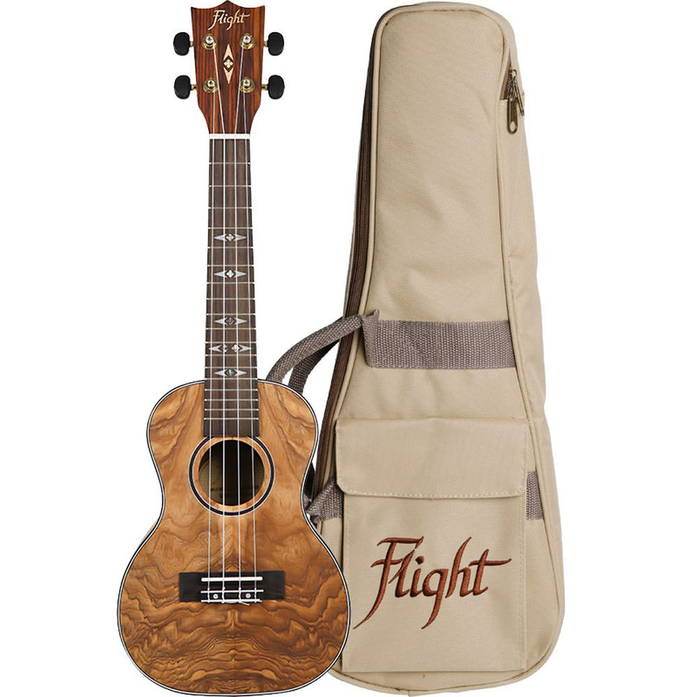 FLIGHT DUC410 CONCERT UKULELE -QUILTED (WITH BAG)
