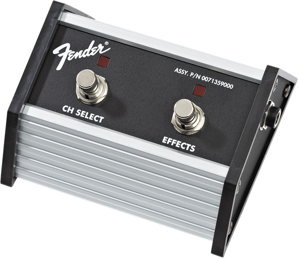 FENDER 2-BUTTON FOOTSWITCH: CHANNEL SELECT / EFFECTS ON/OFF WITH 1/4