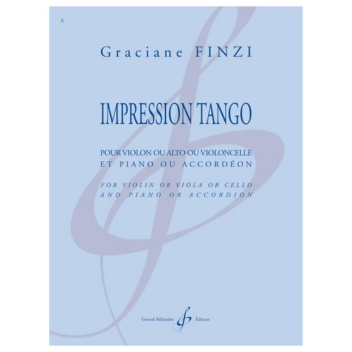 BILLAUDOT FINZI GRACIANE - IMPRESSION TANGO