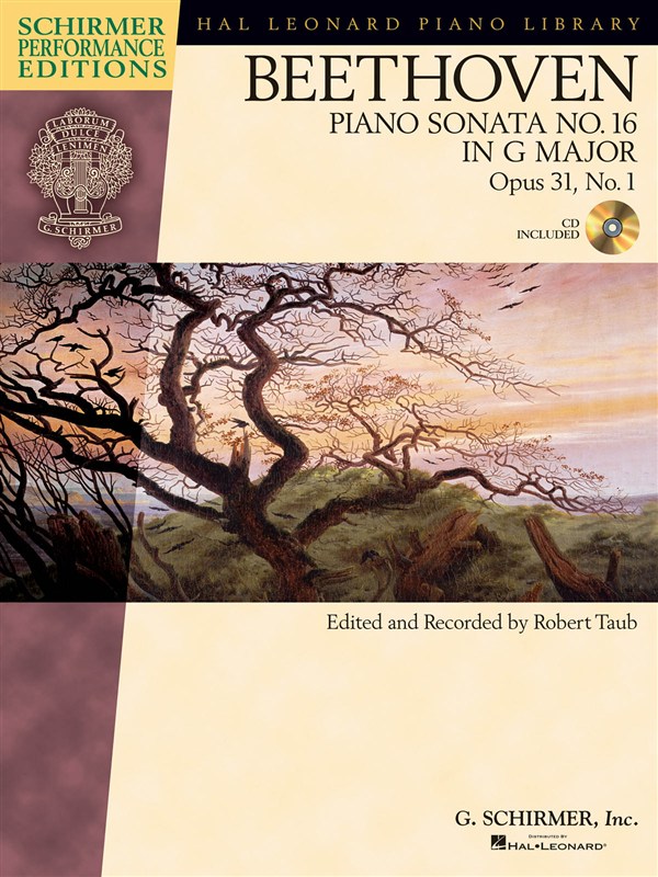 HAL LEONARD SCHIRMER PERFORMANCE EDITIONS BEETHOVEN SONATA NO.16 31/1 + CD - PIANO SOLO