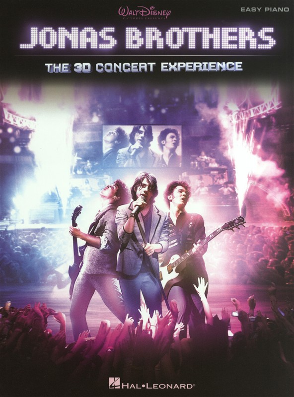 HAL LEONARD JONAS BROTHERS - THE 3D CONCERT EXPERIENCE - PIANO SOLO
