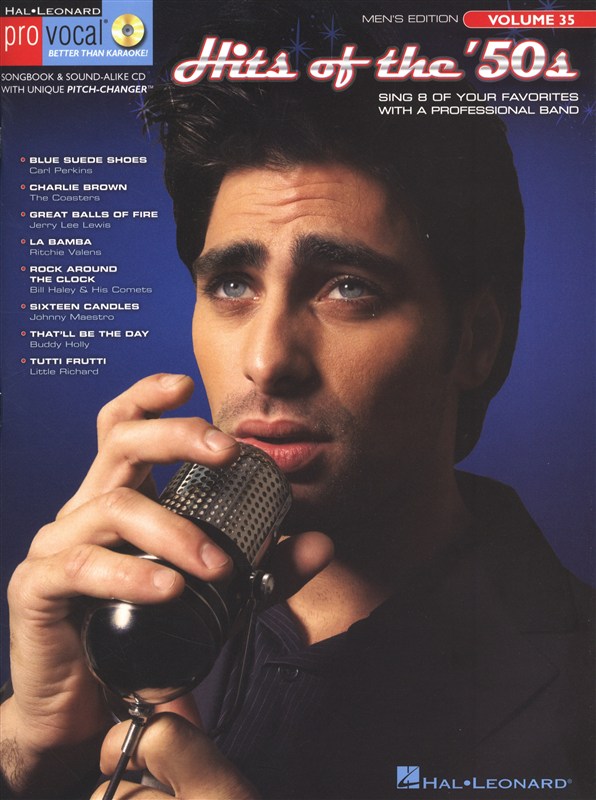 HAL LEONARD PRO VOCAL VOLUME 35 HITS OF THE 50S MENS EDITION + CD - MELODY LINE, LYRICS AND CHORDS