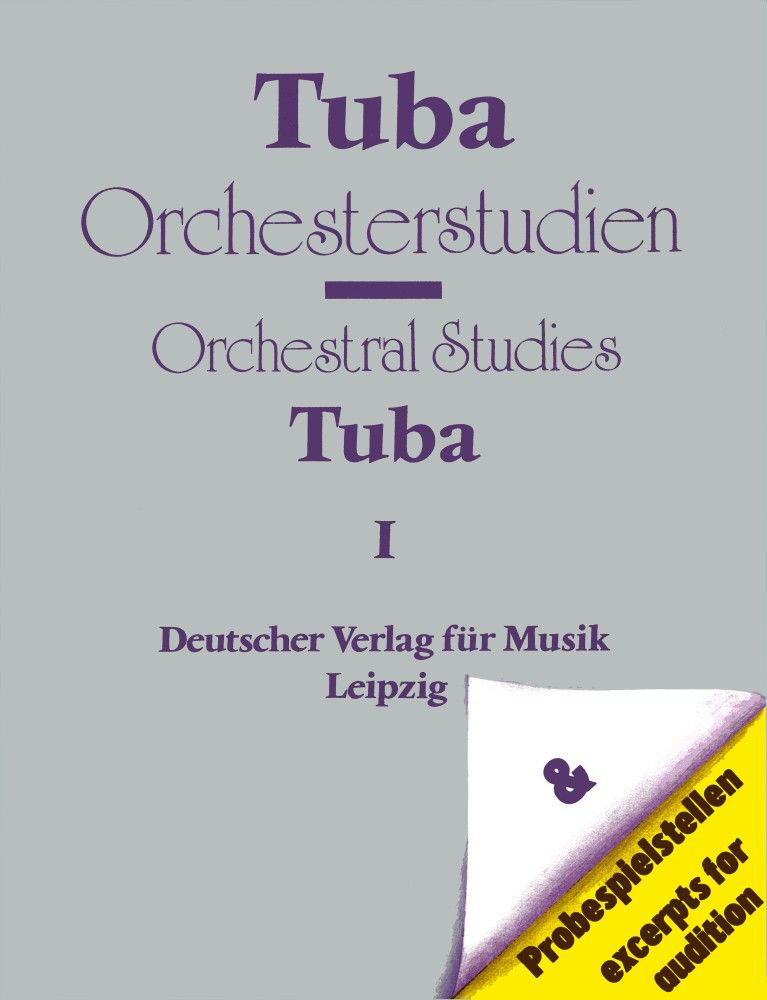 EDITION BREITKOPF ORCHESTERSTUDIEN FUR TUBA BD.1 - TUBA
