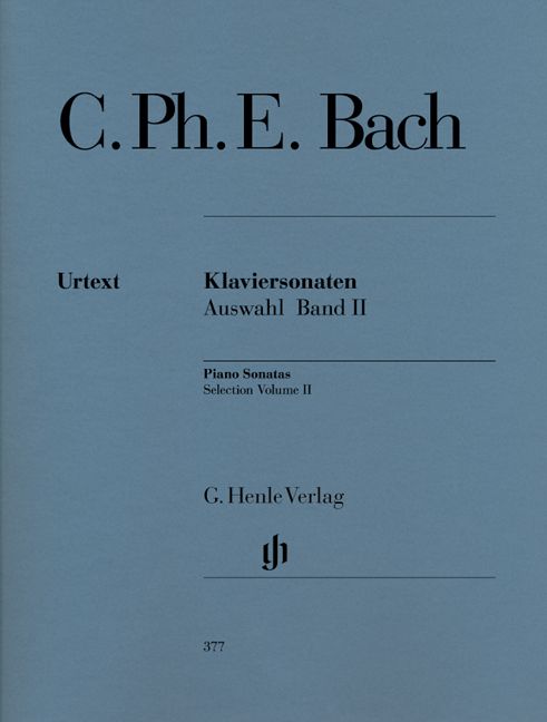 HENLE VERLAG BACH C.P.E. - SELECTED PIANO SONATAS, VOLUME II