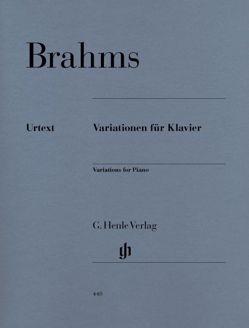 HENLE VERLAG BRAHMS J. - VARIATIONS FOR PIANO
