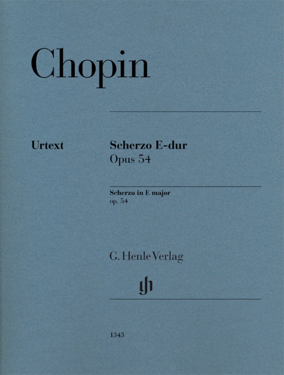 HENLE VERLAG CHOPIN FREDERIC - SCHERZO IN E MAJOR OP.54 - PIANO
