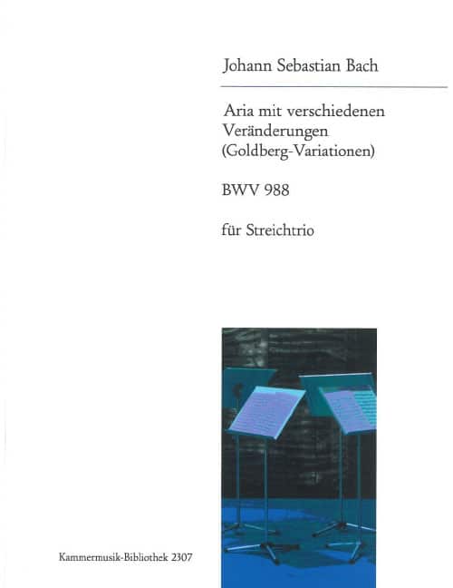 EDITION BREITKOPF BACH J.S. - ARIA MIT VERSCHIEDENEN VERANDERUNGEN (GOLDBERG VARIATIONEN) BWV 988 - STRING TRIO