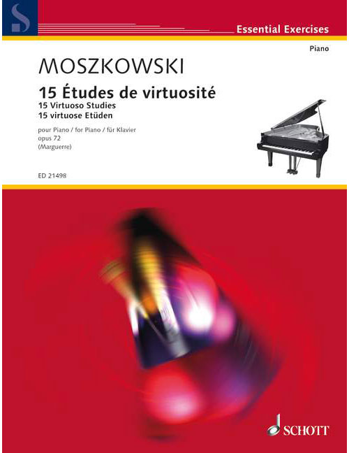 SCHOTT MOSZKOWSKI M. - 15 VIRTUOSO STUDIES - PIANO