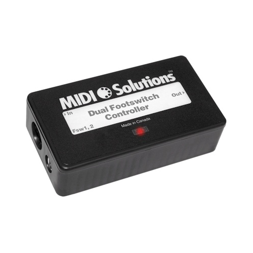 MIDI SOLUTIONS DUAL FOOTSWITCH CONTROLLER