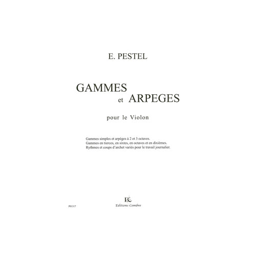 COMBRE PESTEL E. - GAMMES ET ARPEGES - VIOLON