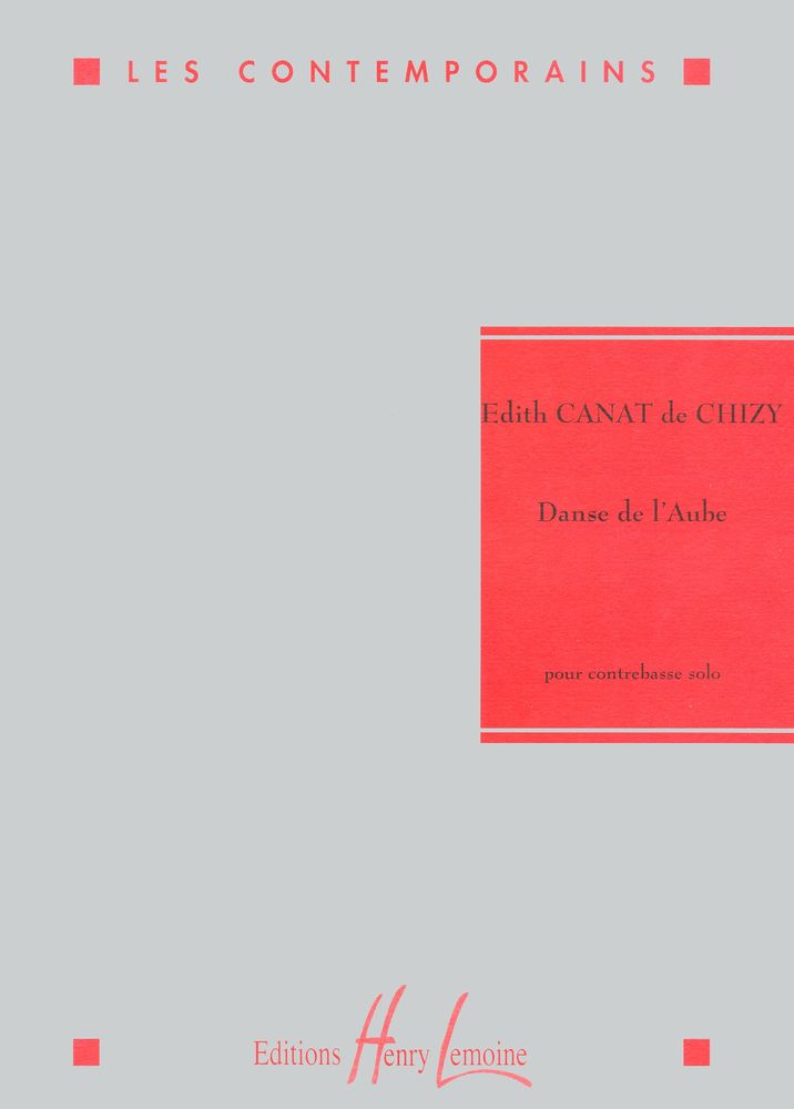LEMOINE CANAT DE CHIZY E. - DANSE DE L'AUBE - CONTREBASSE SOLO
