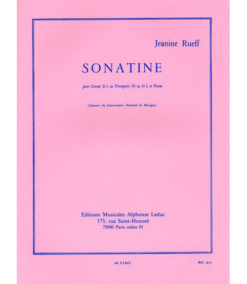 LEDUC RUEFF JEANINE - SONATINE - TROMPETTE & PIANO