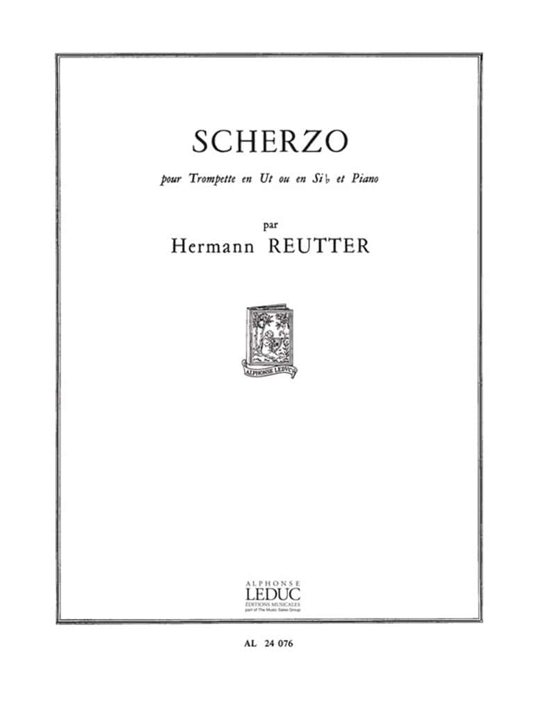 LEDUC REUTTER HERMANN - SCHERZO - TROMPETTE & PIANO 
