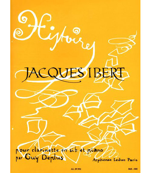LEDUC IBERT JACQUES - HISTOIRES - CLARINETTE & PIANO