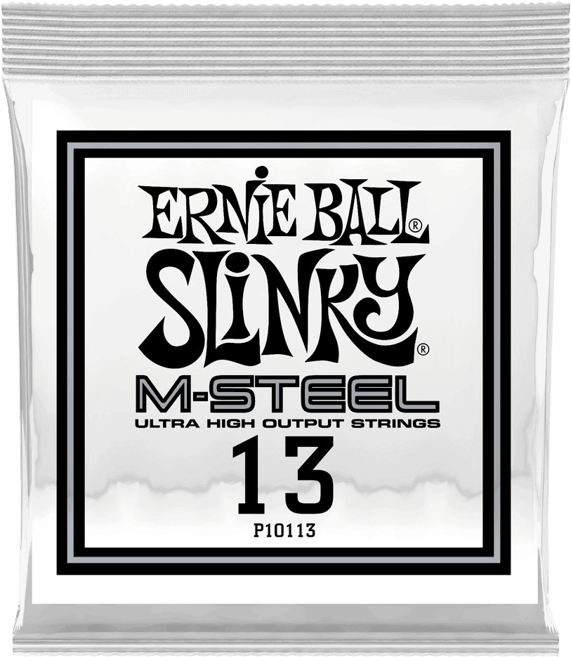 ERNIE BALL .013 M-STEEL PLAIN ELECTRIC GUITAR STRINGS