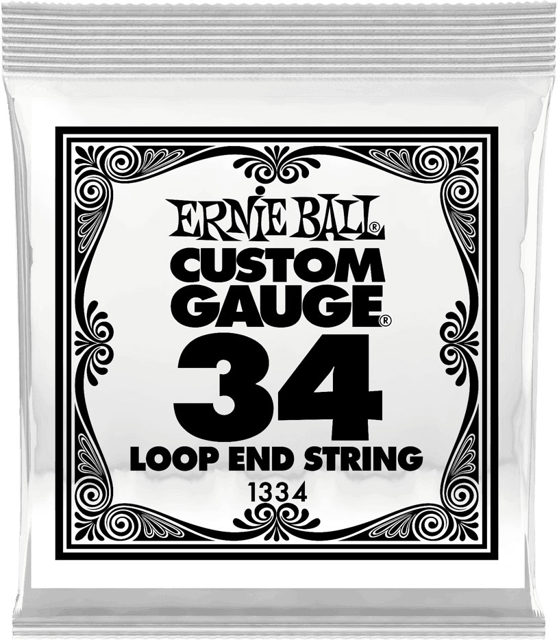 ERNIE BALL .034 LOOP END STAINLESS STEEL WOUND BANJO OR MANDOLIN GUITAR STRINGS