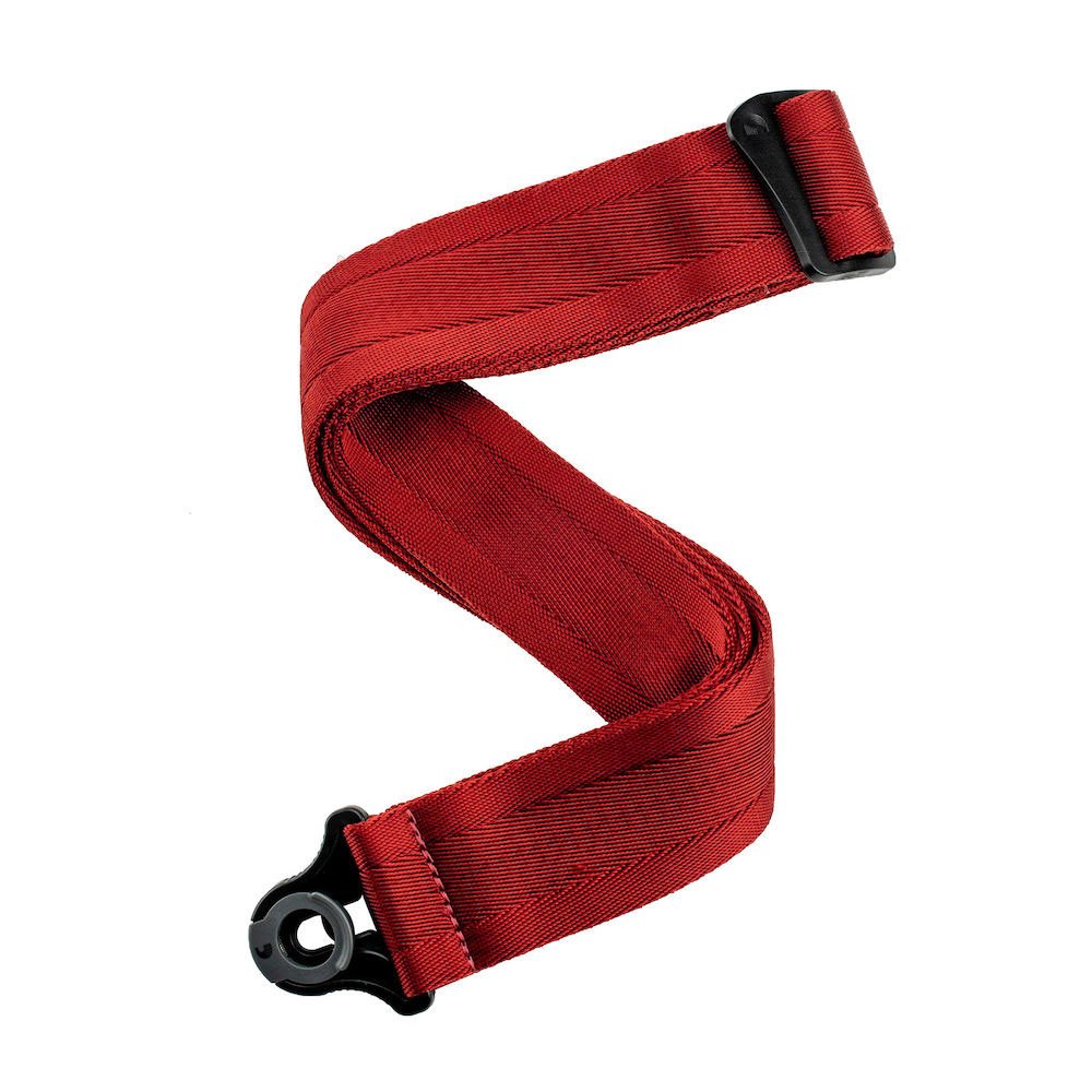 D'ADDARIO AND CO 50BAL11 AUTO LOCK GUITAR STRAP BLOOD RED