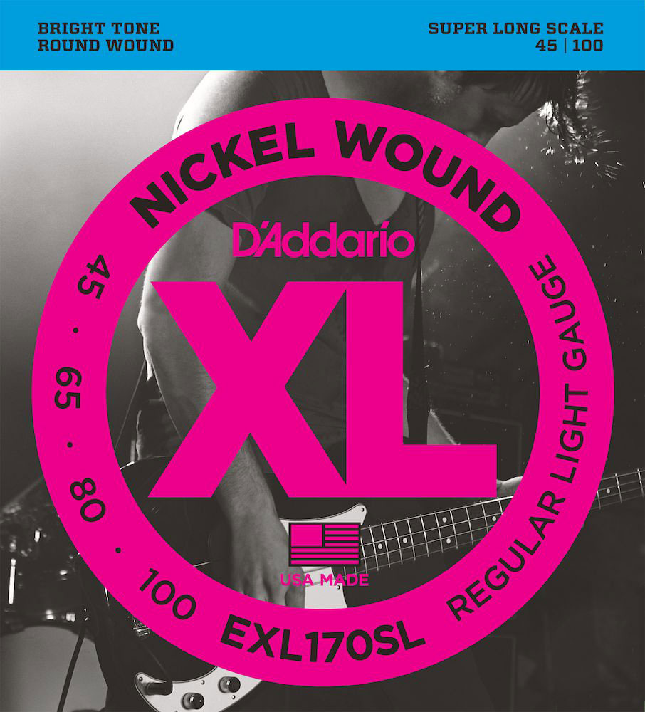 D'ADDARIO AND CO EXL170SL NICKEL WOUND SUPER LONG SCALE LIGHT 45-100