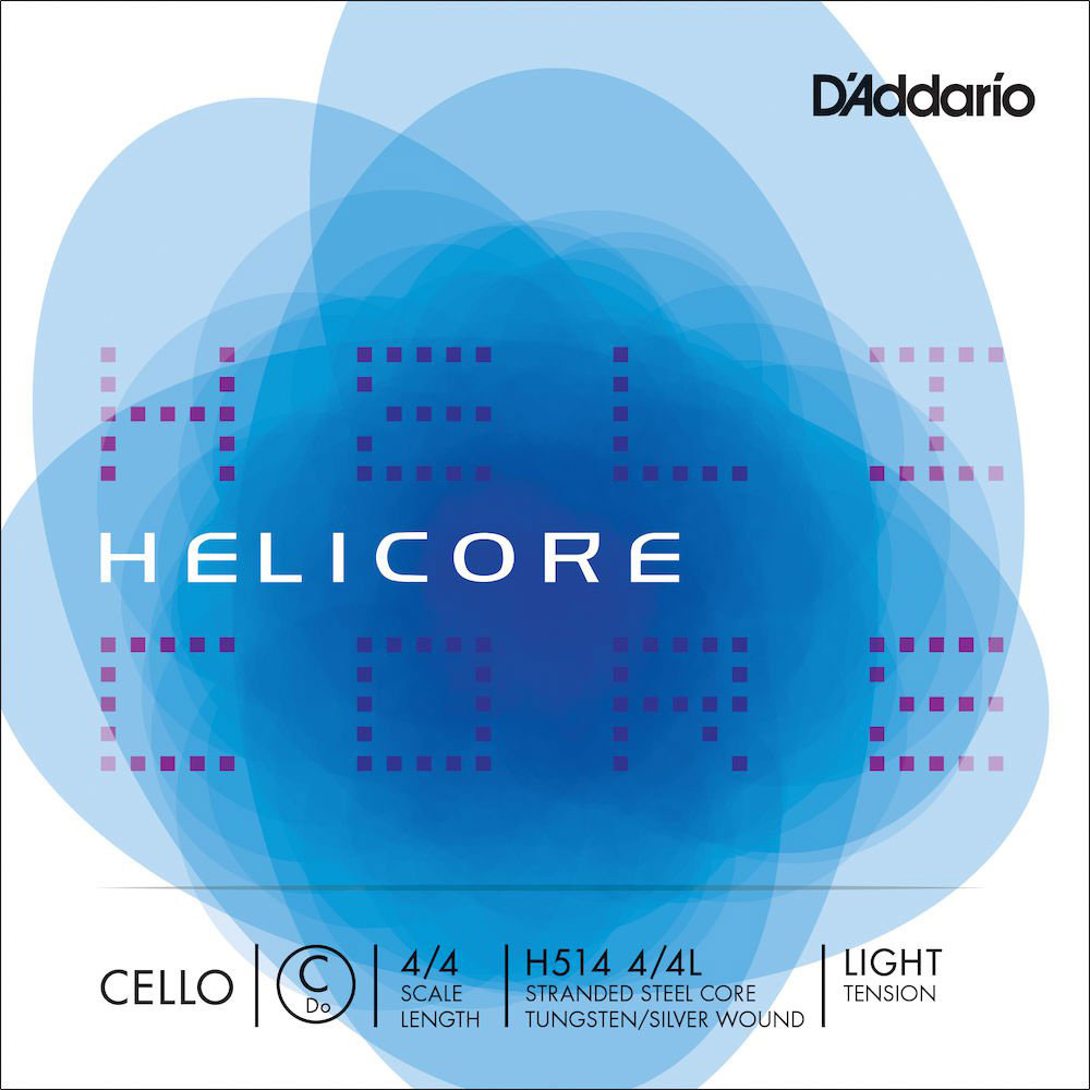 D'ADDARIO AND CO H514L HELICORE SINGLE C STRINGS FOR CELLO CELLO 4/4 HANDLE LIGHT VOLTAGE PURPLE