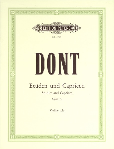 EDITION PETERS DONT JACOB - ETUDES AND CAPRICES OP.35 - VIOLIN