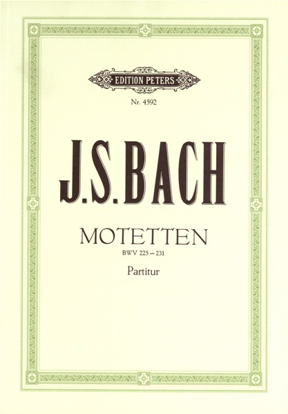 EDITION PETERS BACH JOHANN SEBASTIAN - 6 MOTETS BWV 225-230 CHORALE 'SEI LOB UND PREIS' - MIXED CHOIR (PER 10 MINI