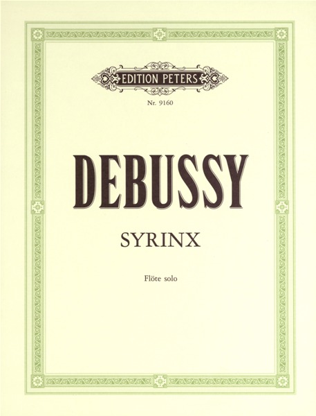 EDITION PETERS DEBUSSY CLAUDE - SYRINX - FLUTE/PICCOLO
