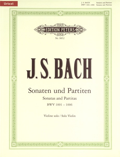 EDITION PETERS BACH JOHANN SEBASTIAN - THE 6 SOLO SONATAS AND PARTITAS BWV 1001-1006 - VIOLIN