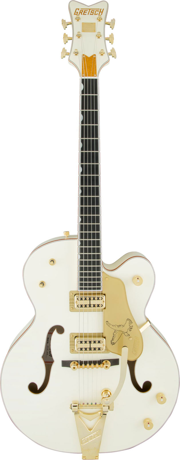 GRETSCH GUITARS G6136T-59 VINTAGE SELECT EDITION '59 FALCON HOLLOW BODY WITH BIGSBY, TV JONES, VINTAGE WHITE, LACQUE