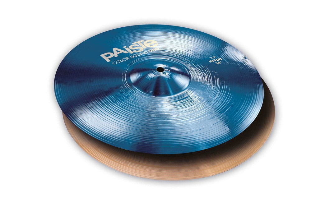 PAISTE CYMBALES CHARLESTON 900 SERIE COLOR SOUND BLUE 15