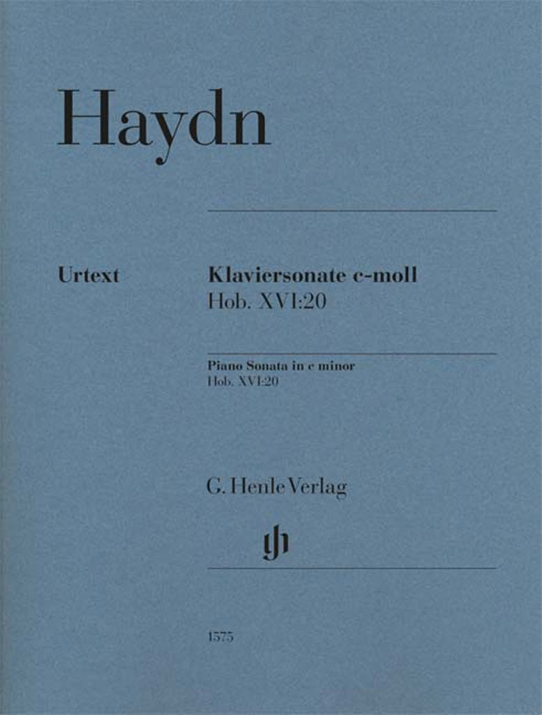 HENLE VERLAG HAYDN - KLAVIERSONATE C-MOLL HOB. XVI:20 - PIANO SOLO