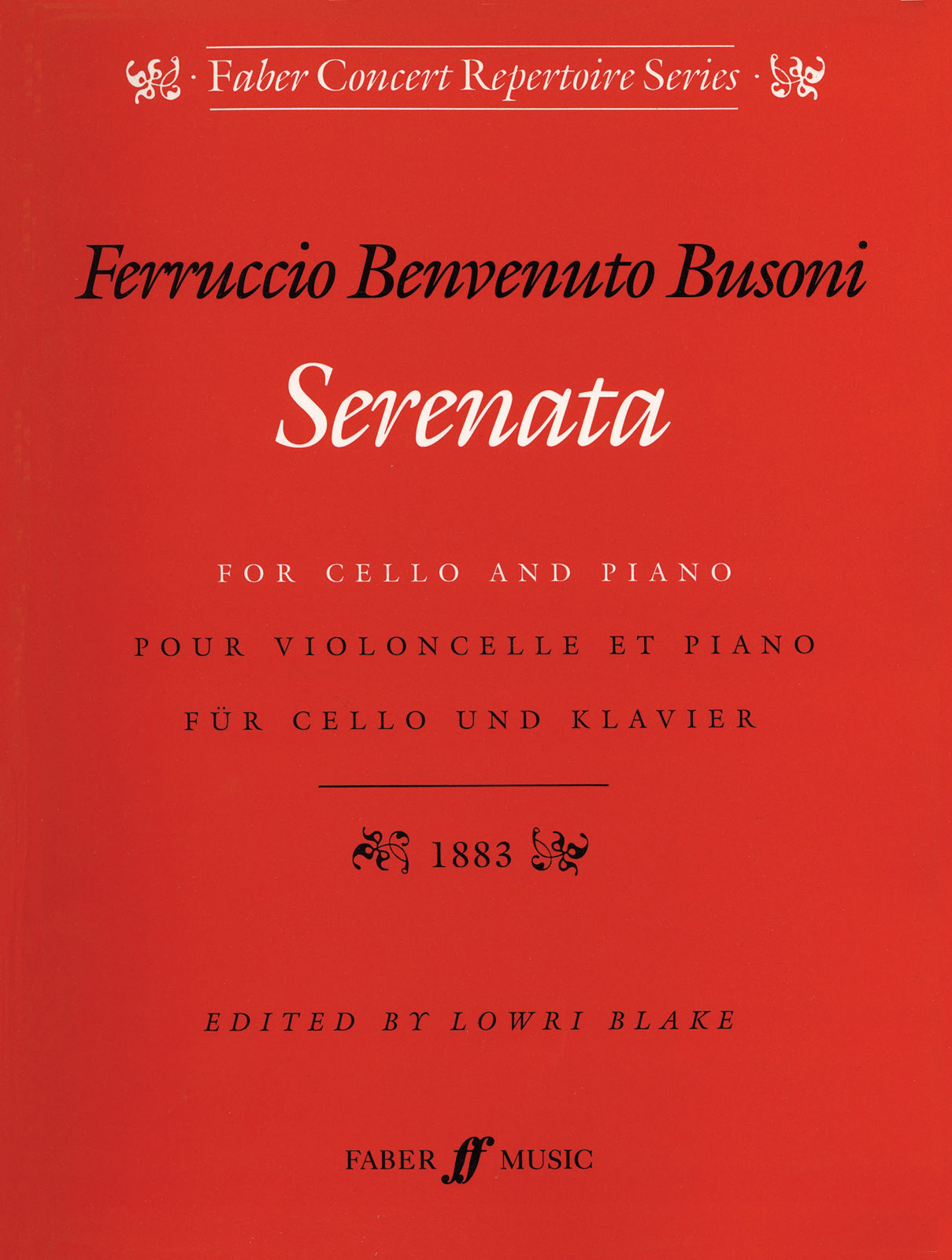 FABER MUSIC BUSONI F. - SERENATA OP.34 - CELLO AND PIANO