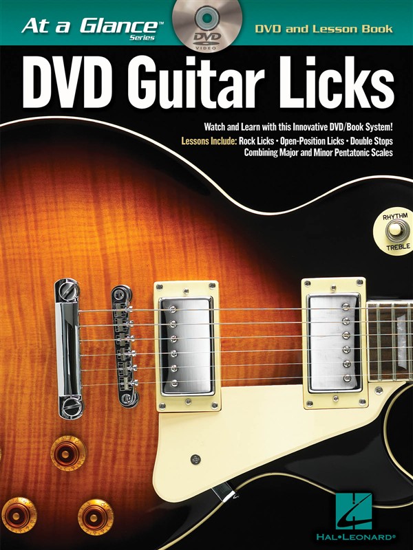 HAL LEONARD AT A GLANCE GUITAR LICKS + DVD - GUITAR