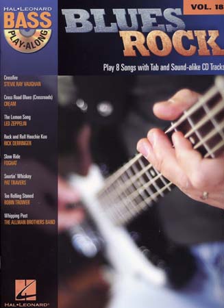 HAL LEONARD BASS PLAY ALONG VOL.18 - BLUES ROCK + CD - BASS TAB