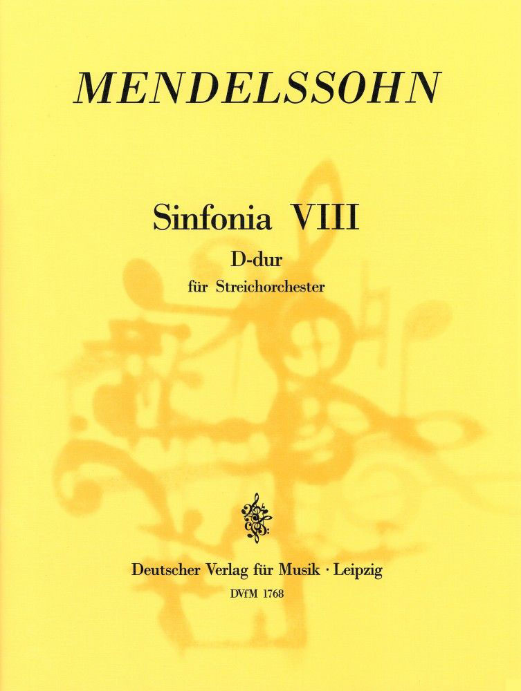 EDITION BREITKOPF MENDELSSOHN-BARTHOLDY F. - SINFONIA VIII D-DUR - STRINGS