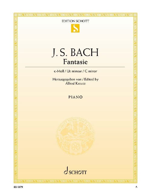 SCHOTT BACH J. S. - FANTASIE C-MOLL BWV 906, 1 - PIANO