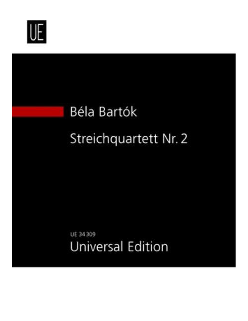 UNIVERSAL EDITION BARTOK BELA - STRING QUARTET N°2 OP.17 - STUDY SCORE