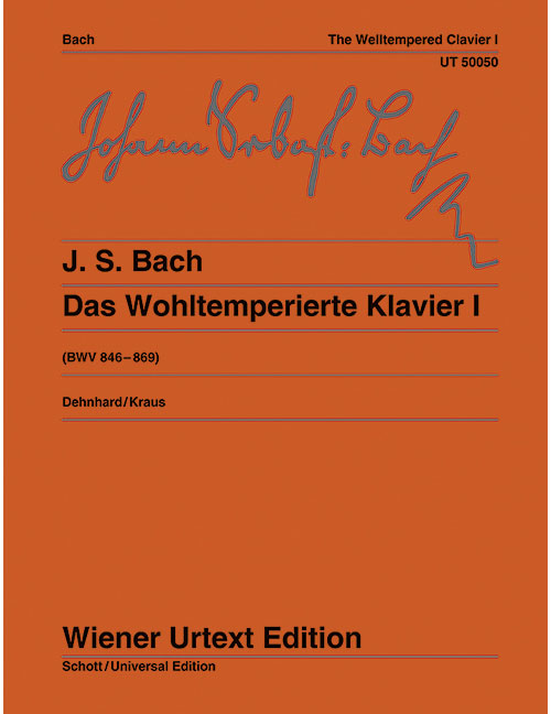 WIENER URTEXT EDITION BACH J. S. - DAS WOHLTEMPERIERTE KLAVIER BWV 846-869 VOL . 1 - PIANO