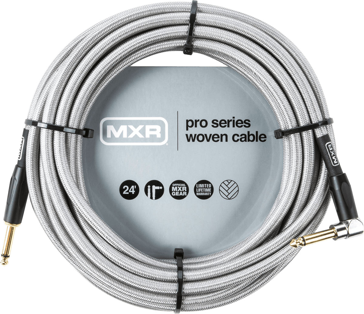 MXR CABLES BRAIDED JACK CABLE RIGHT ANGLE 7,3M