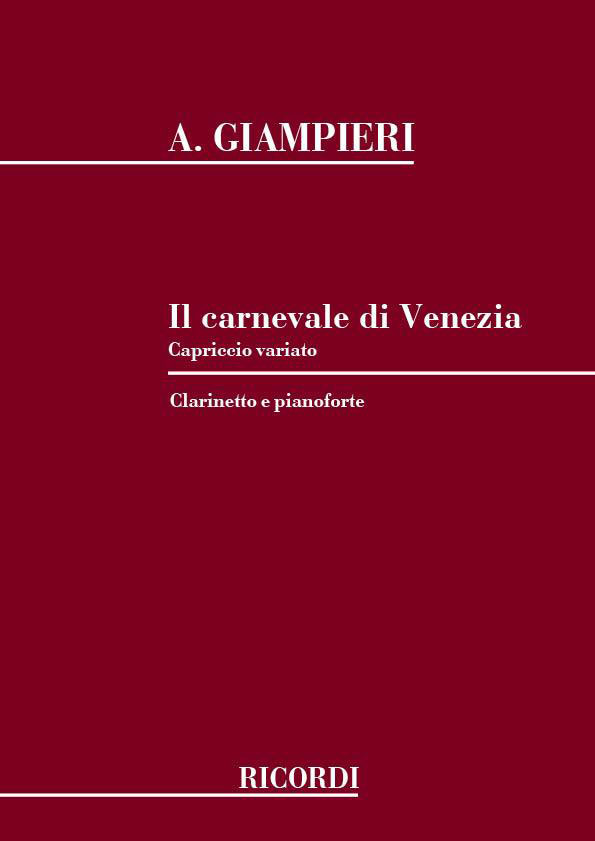 RICORDI GIAMPIERI A. - CARNEVALE DI VENEZIA - CLARINETTE