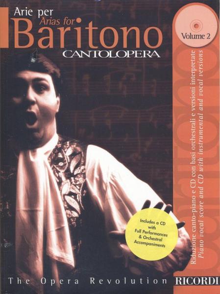 RICORDI CANTOLOPERA: ARIE PER BARITONO, VOL. 2 + CD - CHANT ET PIANO
