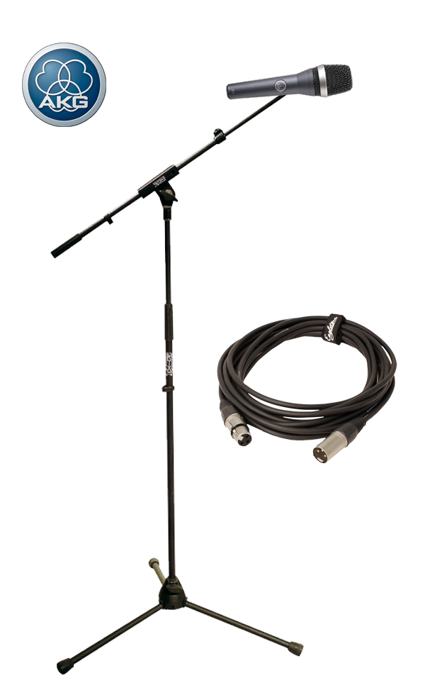 AKG D5 + XLR CABLE + MIC STAND