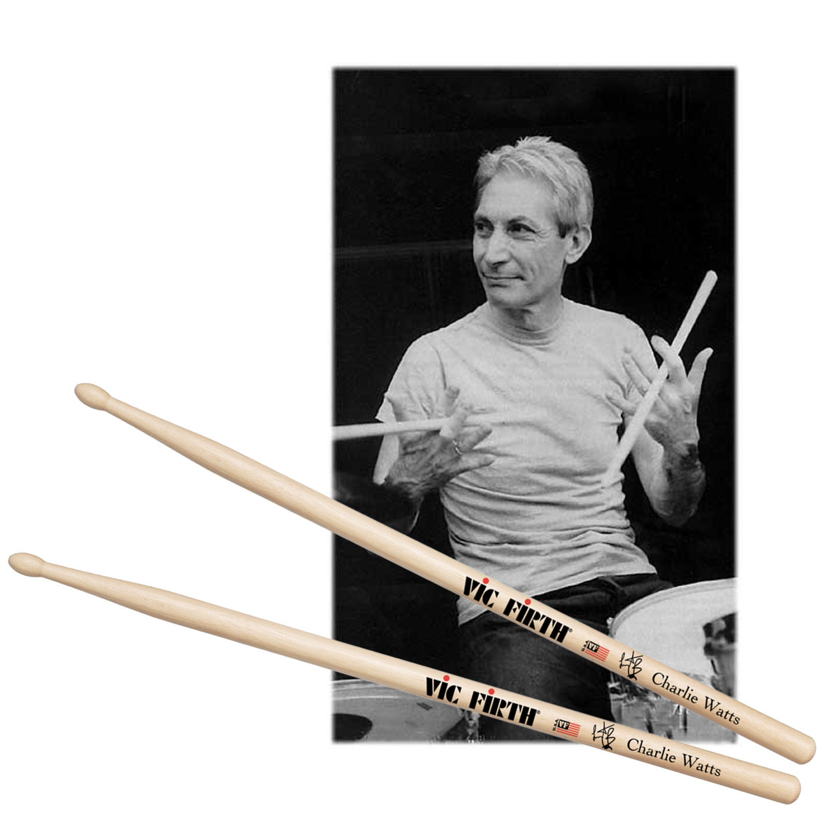 VIC FIRTH SCW - CHARLIE WATTS SIGNATURE 