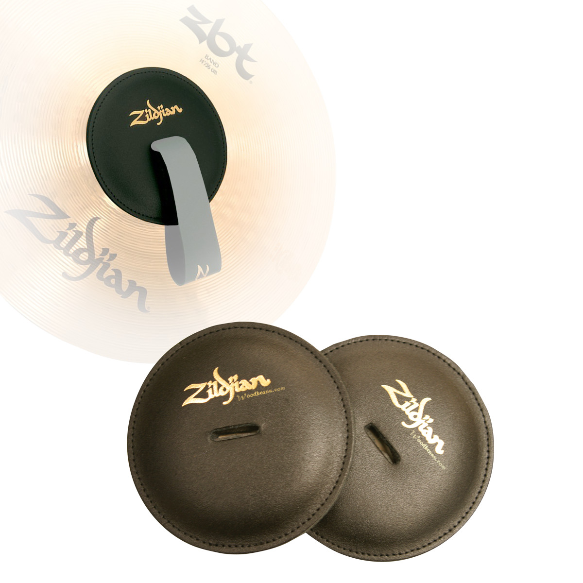 ZILDJIAN ACCESSORIES LEATHER PADS PAIR FOR HAND CYMBALS STRAPS