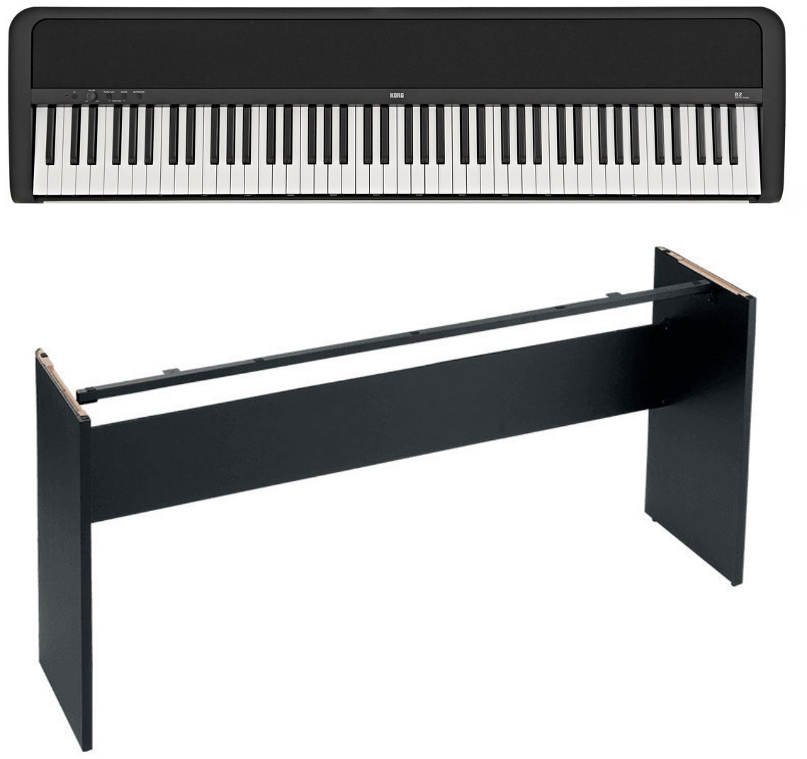 KORG B2 BLACK WITH WOODEN STAND