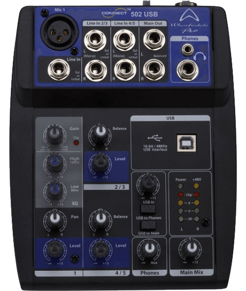 WHARFEDALE PRO CONNECT502-USB-BK