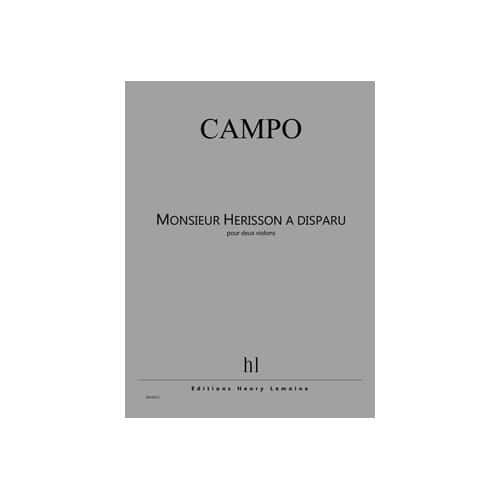 JOBERT CAMPO REGIS - MONSIEUR HERISSON A DISPARU - 2 VIOLONS