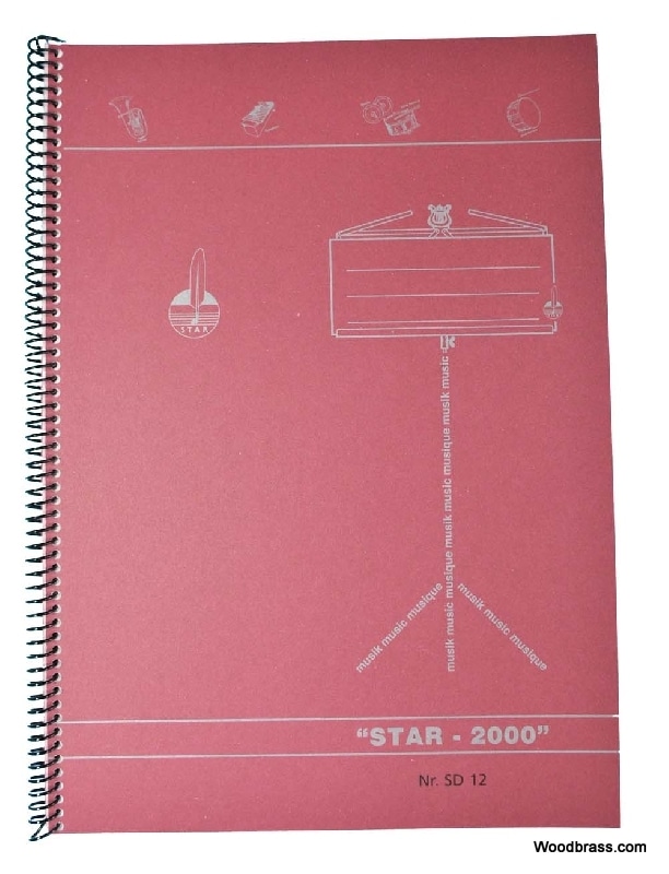 STAR NOTENSCHREIBPAPIERE CAHIER 12 PORTEES A4 SPIRALES 48 PAGES