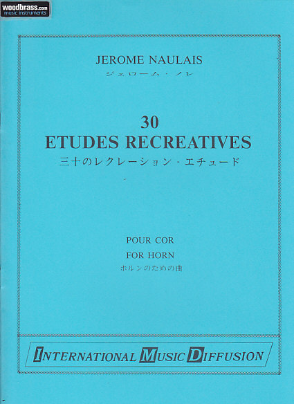 IMD ARPEGES NAULAIS J. - 30 ETUDES RECREATIVES - COR