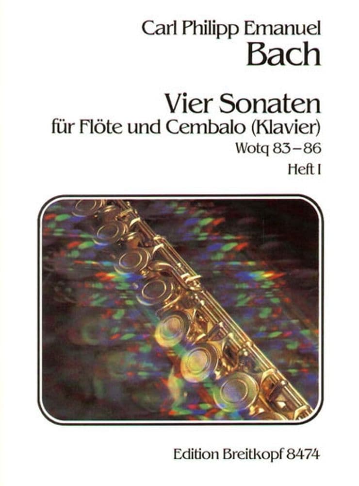 EDITION BREITKOPF BACH C.P.E. - VIER SONATEN, HEFT 1 WQ 83,84