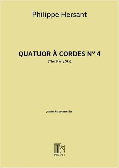 DURAND HERSANT PHILIPPE - QUATUOR A CORDES N°4 